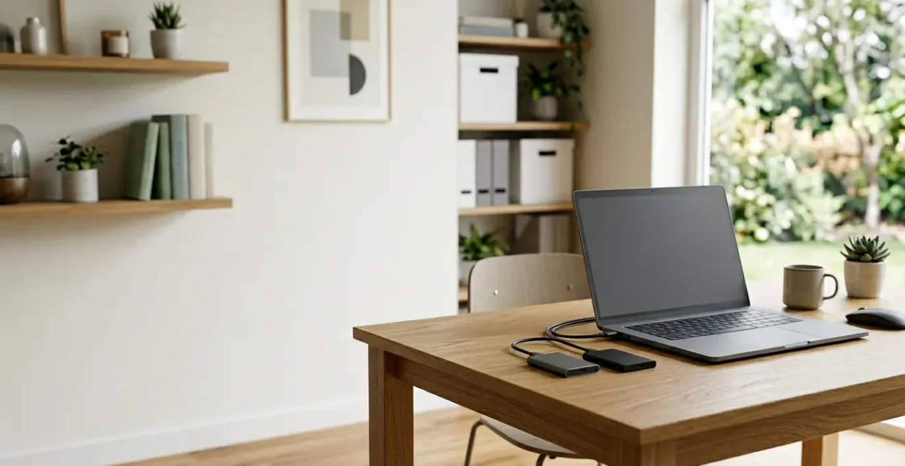 Professional video editor working on a budget-friendly laptop with multiple timelines visible