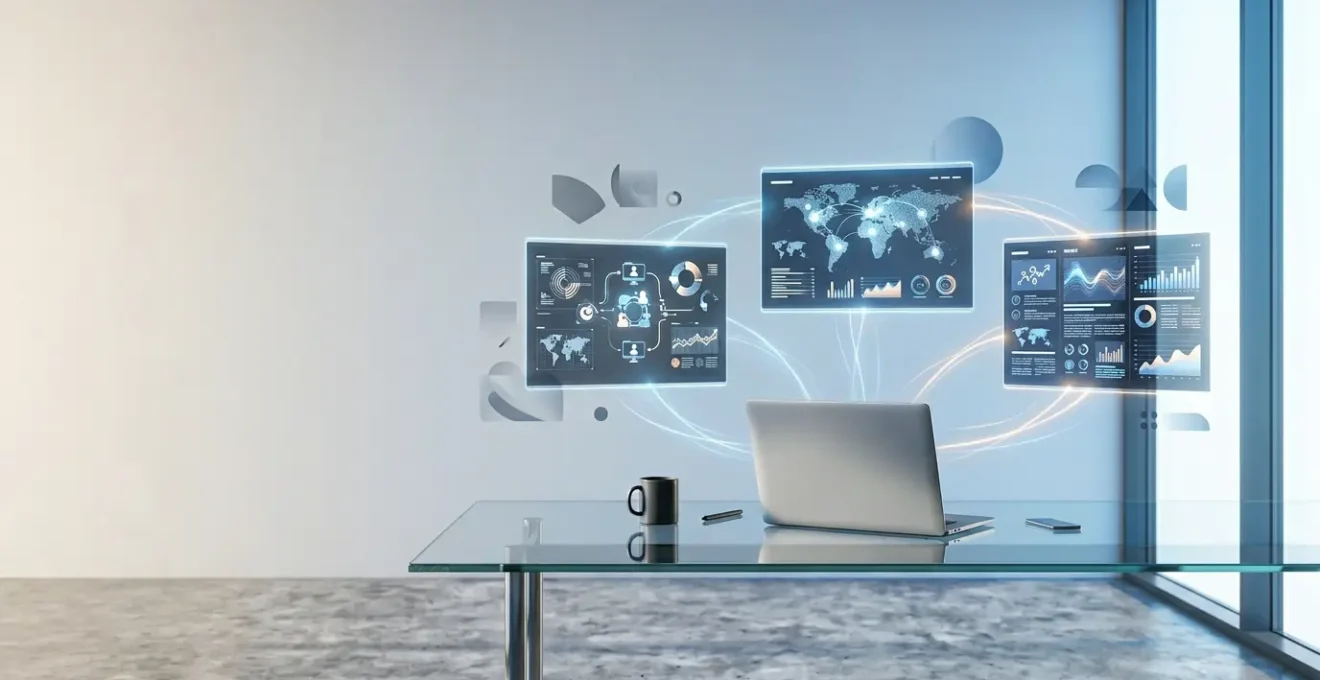 Digital newsroom collaboration environment showing distributed team connectivity